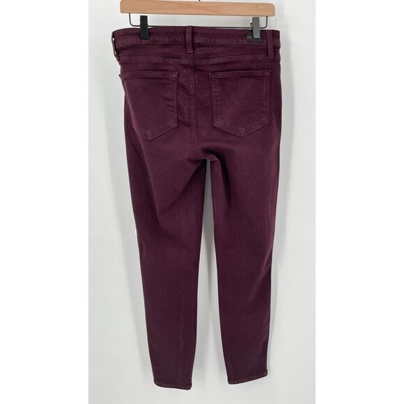 Paige Verdugo Ankle Cherry Noir Size 30  Cropped Ankle Ultra Skinny Soft - Picture 6 of 14